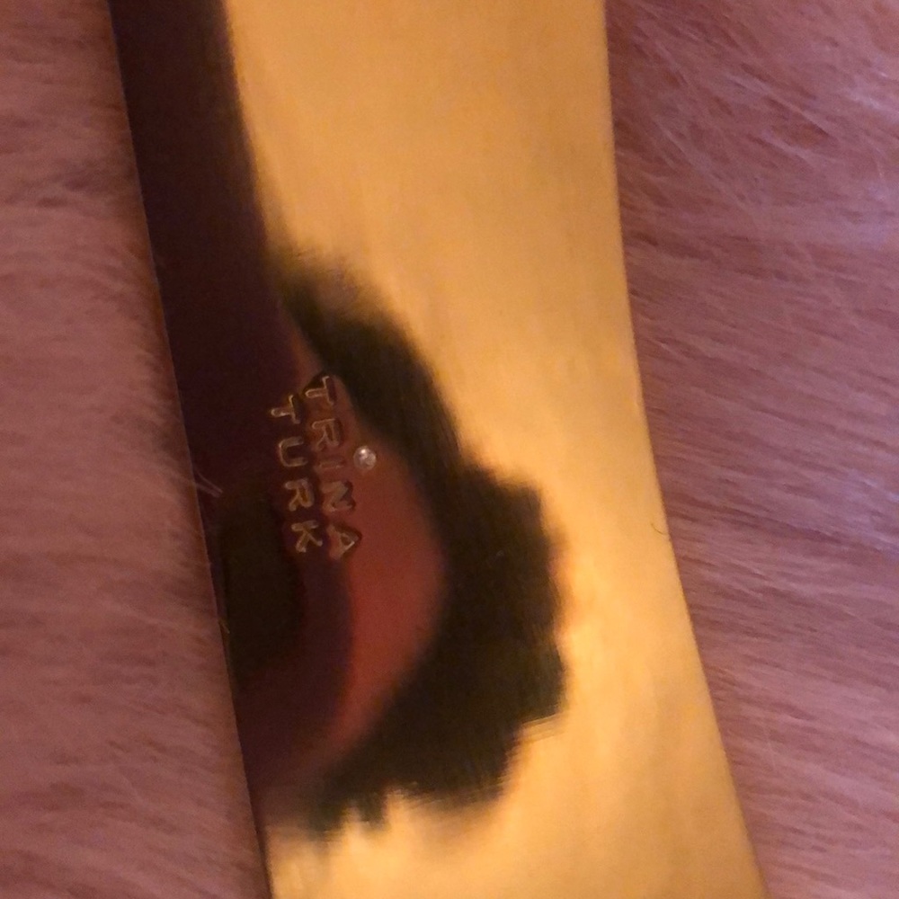 New Trina Turk Choker Gold BLACK Velvet strings - Picture 10 of 12